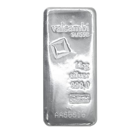 Valcambi Suisse Silver Cast Bar - 1 kg | Silver Bullion