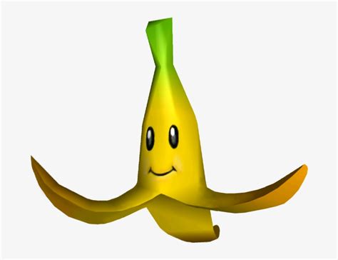 Ssbb Sticker Banana Peel - Mario Kart Double Dash Banana Transparent PNG - 683x555 - Free ...