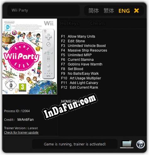 Wii Party: TRAINER AND CHEATS (V1.0.81) » Free Download PC Games - Direct Links - Torrent