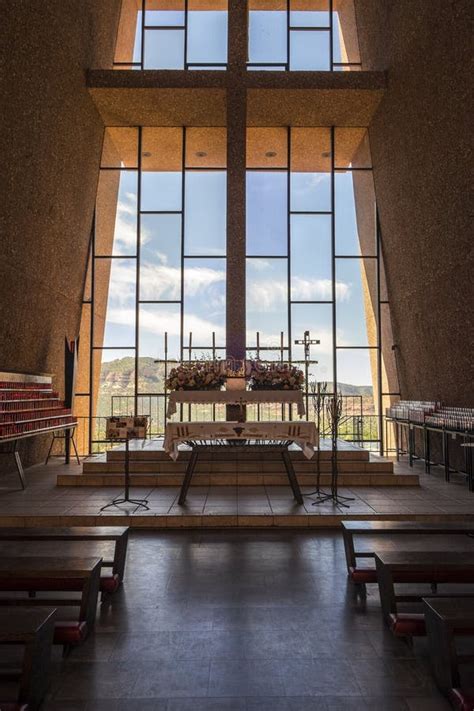 Chapel of the Holy Cross Interior Stock Image - Image of peaceful, view ...