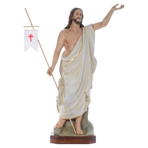 Resurrected Christ, statue in painted fiberglass, 130cm | online sales ...