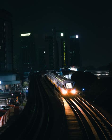 Photo of Train During Night · Free Stock Photo