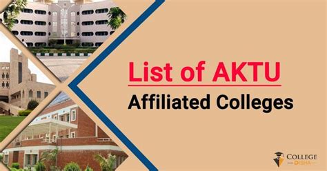 AKTU Colleges-List of AKTU Affiliated Colleges | Engineering colleges, College list, Bachelor of ...