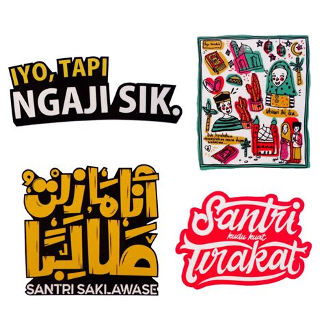 Jual Sticker Pack Sandangan Santri | Shopee Indonesia