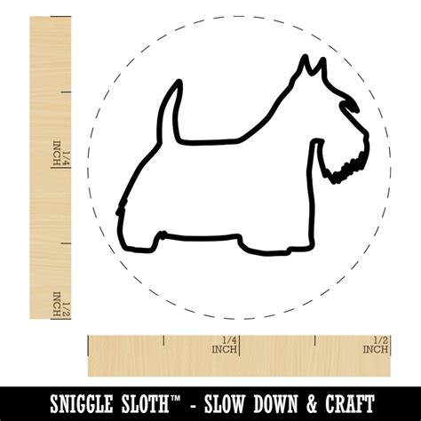 Scottish Terrier Scottie Dog Outline Rubber Stamp for Stamping Crafting Planners | Michaels