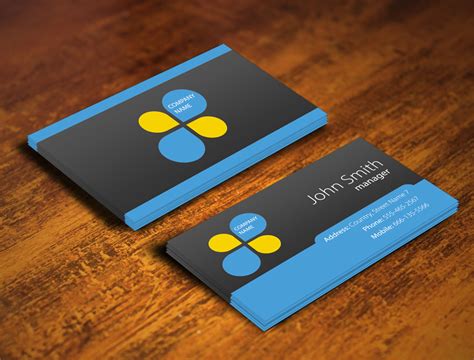 PSD Business Card Template - Free PSD Files, Photoshop Resources & Templates - Download PSD