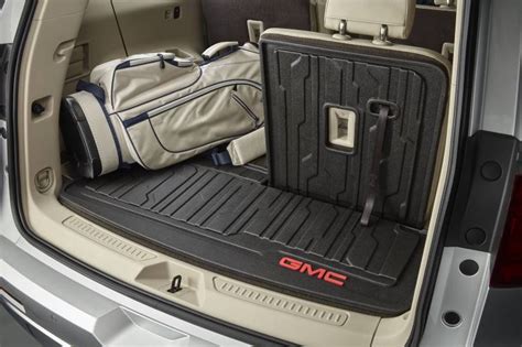 GM Accessories 84938211 - Integrated Cargo Liner in Jet Black with GMC Logo [2017+ Acadia]