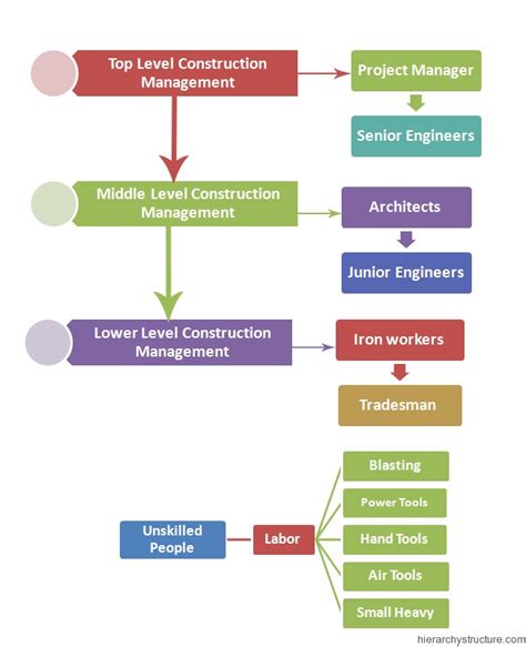 Construction Company Organizational Hierarchy | Hierarchy Structure