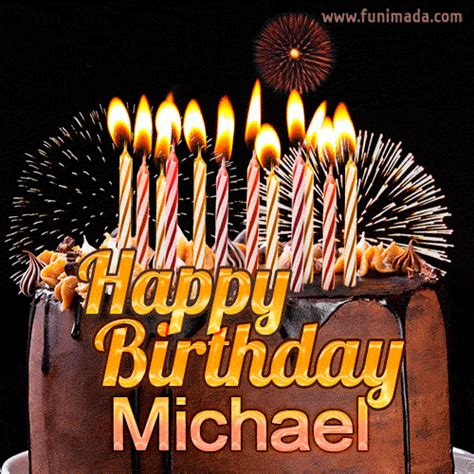 Happy Birthday Michael GIFs for Him - Download on Funimada.com