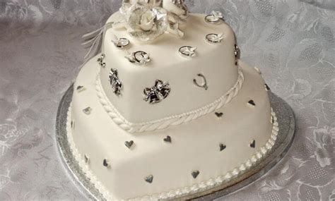 Silver Jubilee 25th Wedding Anniversary Cake Ideas