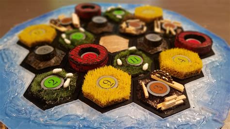 I made my first Custom Catan board over the 3 day weekend. : r/geek