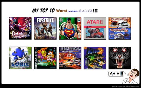 My Top 10 Worst Video Games!!! by jacobstout on DeviantArt