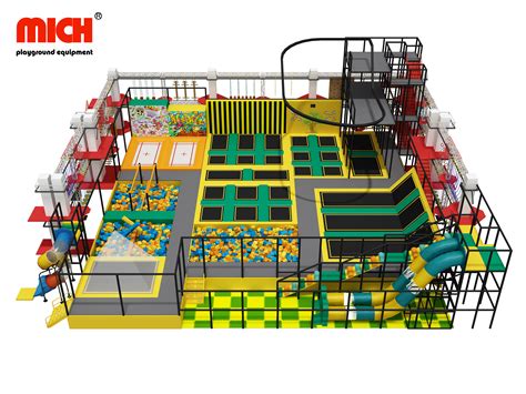 Indoor Trampoline Park With Rope Course - Buy indoor trampoline park ...