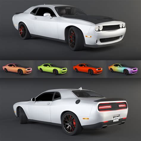 Dodge Challenger SRT Hellcat 3D model | CGTrader