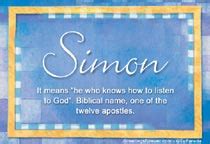 Simon Name Meaning - Simon name Origin, Name Simon, Meaning of the name Simon, Baby Name Simon ...