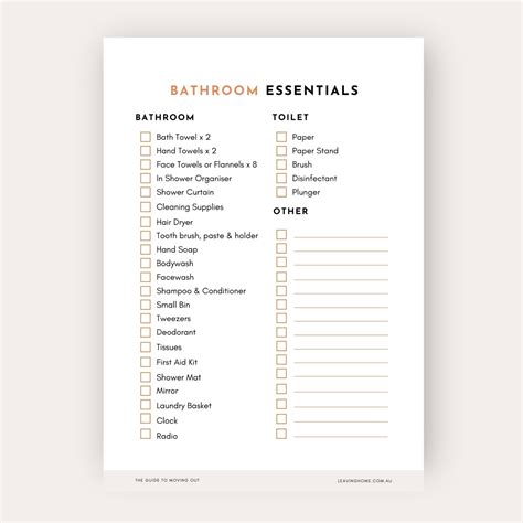 The Essentials Checklist Bundle Printable Leaving Home | Etsy