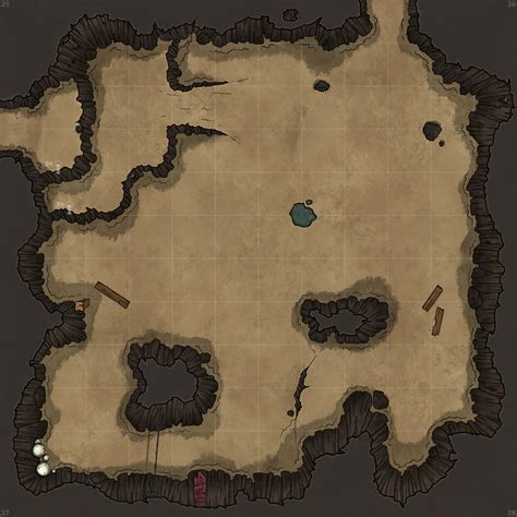 A Small Renaissance | Dungeon Maps: Generic large cave. 4 tile, 16x16...