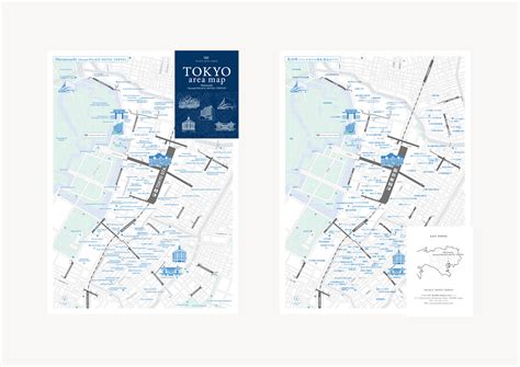 TOKYO area map by PALACE HOTEL TOKYO :: Behance