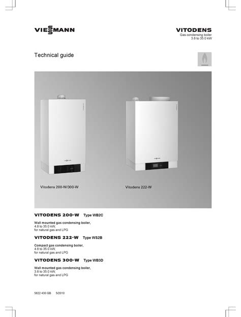 VIESSMANN VITODENS 200-W TECHNICAL MANUAL Pdf Download | ManualsLib