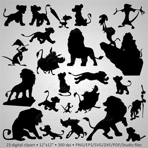 Lion King Silhouette Vector at Vectorified.com | Collection of Lion ...