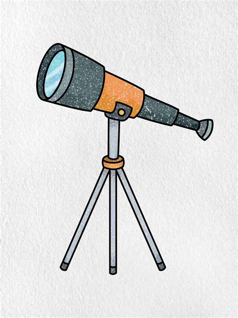 How to Draw a Telescope - HelloArtsy