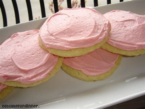 Eat Cake For Dinner: Soft Cookies with Pink Icing