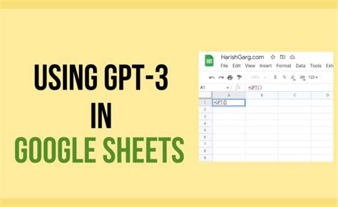 How To Install Chatgpt For Google Sheets How To Add Ai Gpt 3 To Google Sheet Ai Add On For Sheet ...