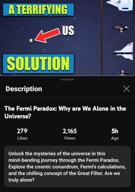 The Fermi Paradox, the Drake Equation and the Great Filter. : r/SimonWhistler