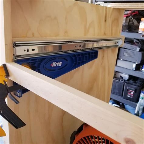 Drawer Slides Install | Outdoor cabinet, Cabinet, Storage options
