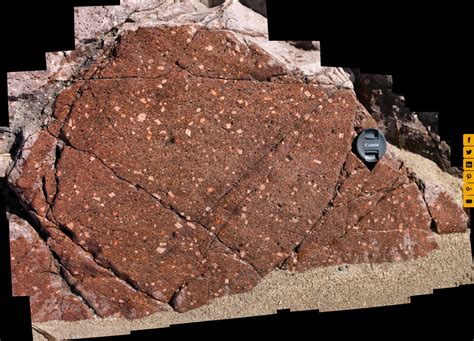 Porphyritic rhyolite dike, Cushendun, Northern Ireland