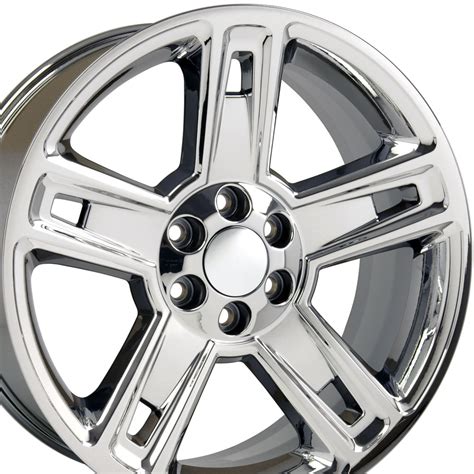 22x9 Wheels Fit GM Trucks - 6 lug Chevy Silverado Style Chrome Rims ...