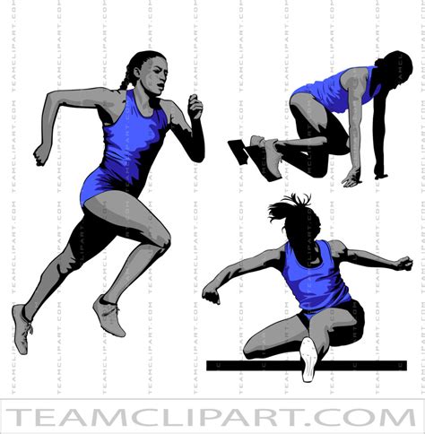 Track Vector Art Girls | Quality Clipart Images | AI JPG EPS PNG