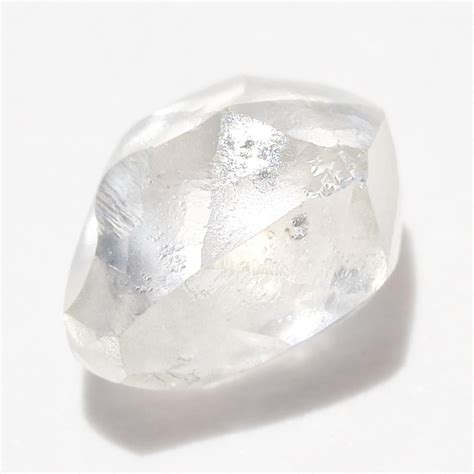 0.72 carat matte white freeform shaped raw diamond – The Raw Stone