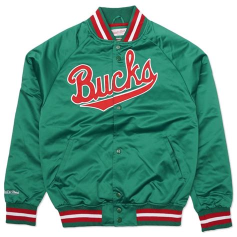 Mitchell & Ness Kurtka Nba Milwaukee Bucks Lightweight Jacket ...