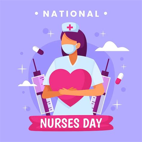 Free Vector | Detailed national nurses day illustration