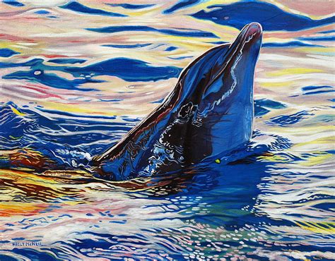 Pink Dolphin Painting by Kelly McNeil - Fine Art America