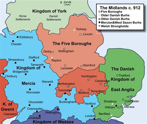 English Midlands c. 912 CE (Illustration) - World History Encyclopedia