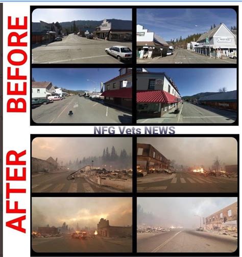 PHOTO Before And After Fire In Greenville California