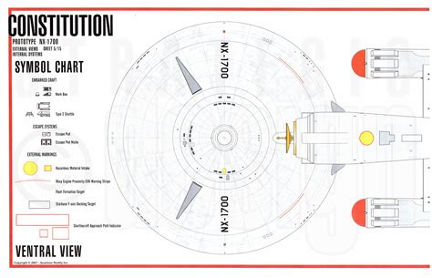 Star Trek Blueprints: Constitution Class NX-1700 Starship Prototype