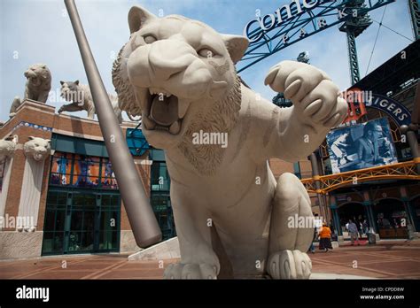 Entrance to the Tigers stadium, Detroit, Michigan Stock Photo - Alamy