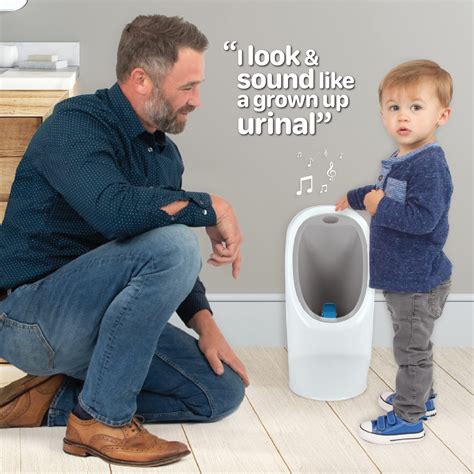 Nuby My Real Urinal Potty Training Toilet for Boys with Life-Like Flush Button & Sound for ...