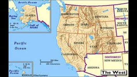 Us Western Region States And Capitals