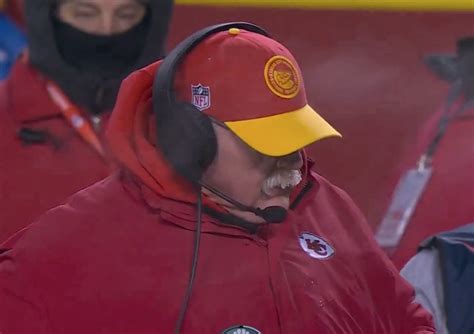 Chiefs-Dolphins Game Is So Cold That Andy Reid's Mustache Froze - The Spun