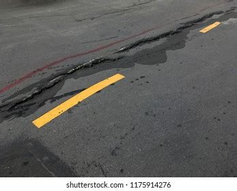 Asphalt Road Cracks Collapsed Stock Photo 1175914276 | Shutterstock