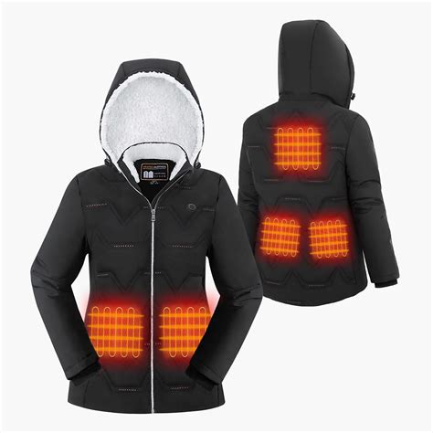 Heated Jackets For Women Heated Jacket 8 Heating Zones Long Winter ...