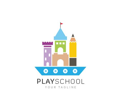 Play School Logo & Business Card Template - The Design Love