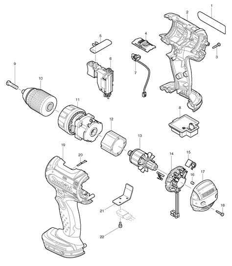 Makita BDF452 Parts List | Makita BDF452 Repair Parts | OEM Parts with Schematic Diagram