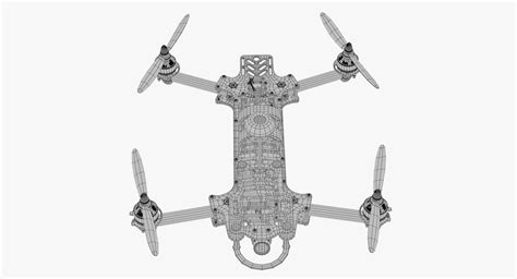 Racing Drone 3D Model $99 - .fbx .unknown .ma - Free3D