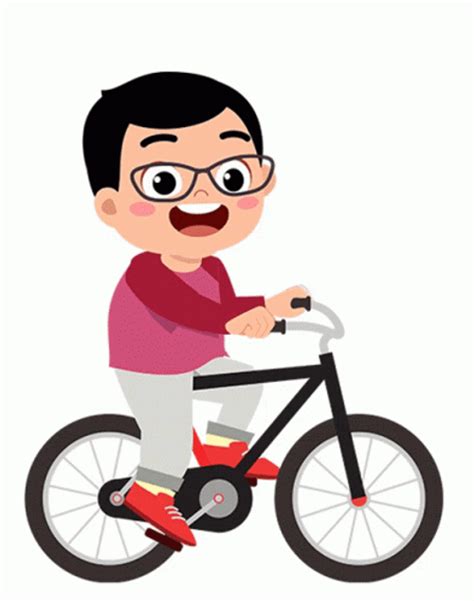 Riding Bike Cartoon