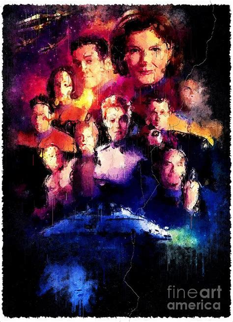 TV Show Star Trek Voyager Digital Art by Carrie Stanton - Fine Art America